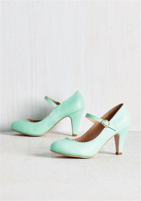 vintage mint green shoes